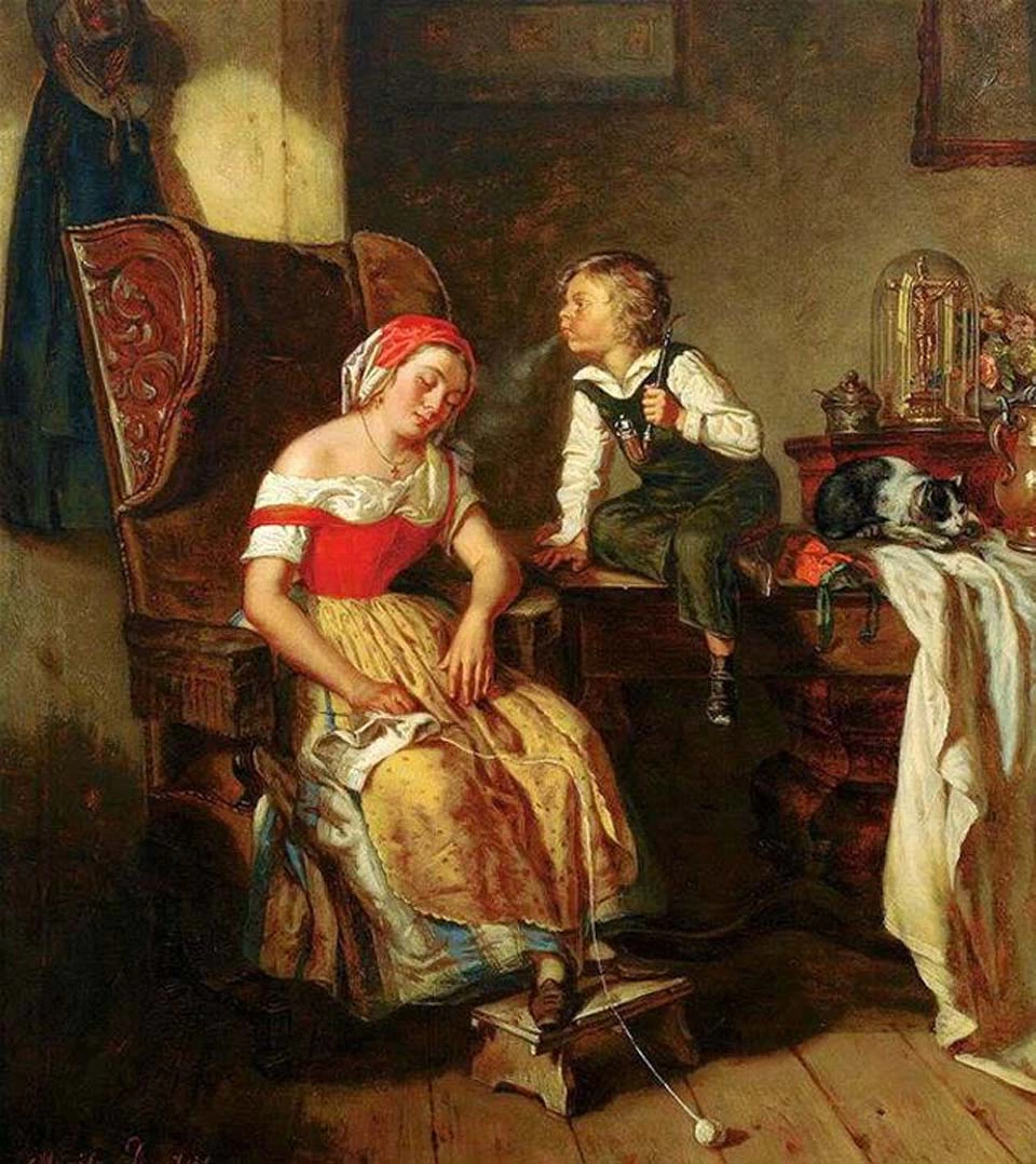 André - Henri Dargelas, La mamma dorme